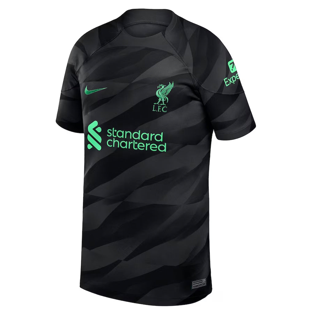 Liverpool 2023/24 Goalkeeper Short Sleeve Jersey Shirt Kit # 1
