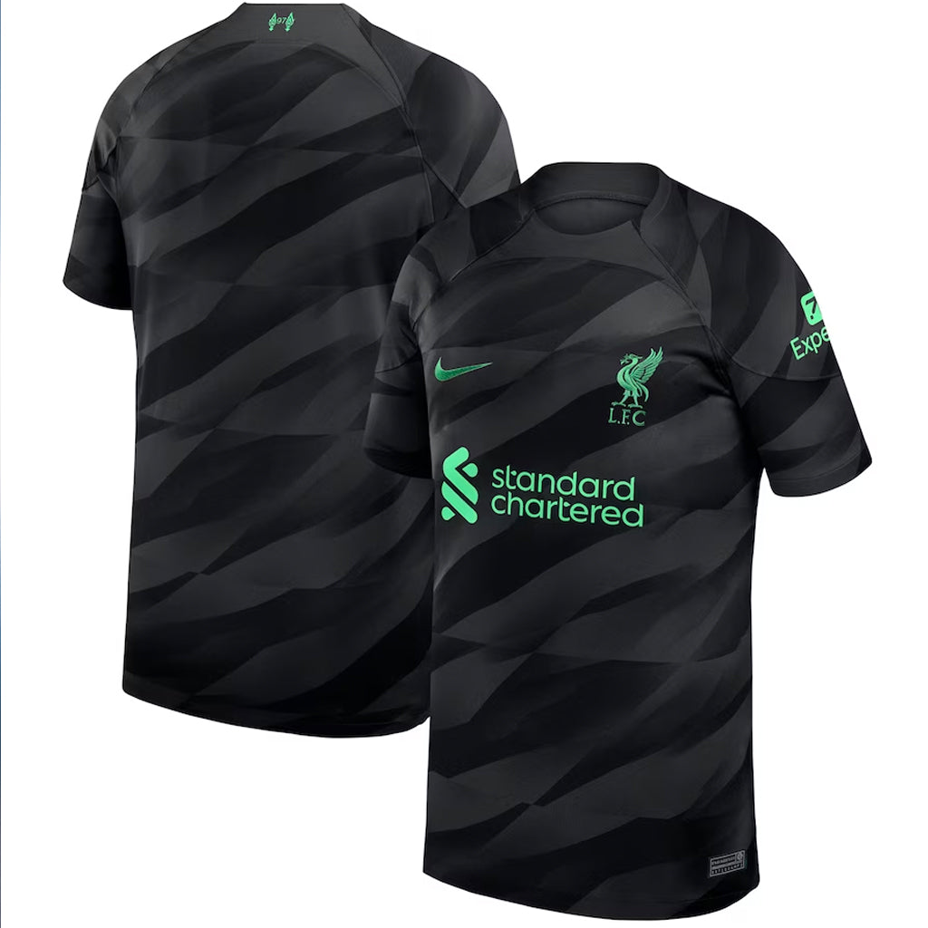 Liverpool 2023/24 Goalkeeper Short Sleeve Jersey Shirt Kit # 1