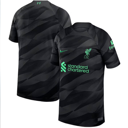 Liverpool 2023/24 Goalkeeper Short Sleeve Jersey Shirt Kit # 1