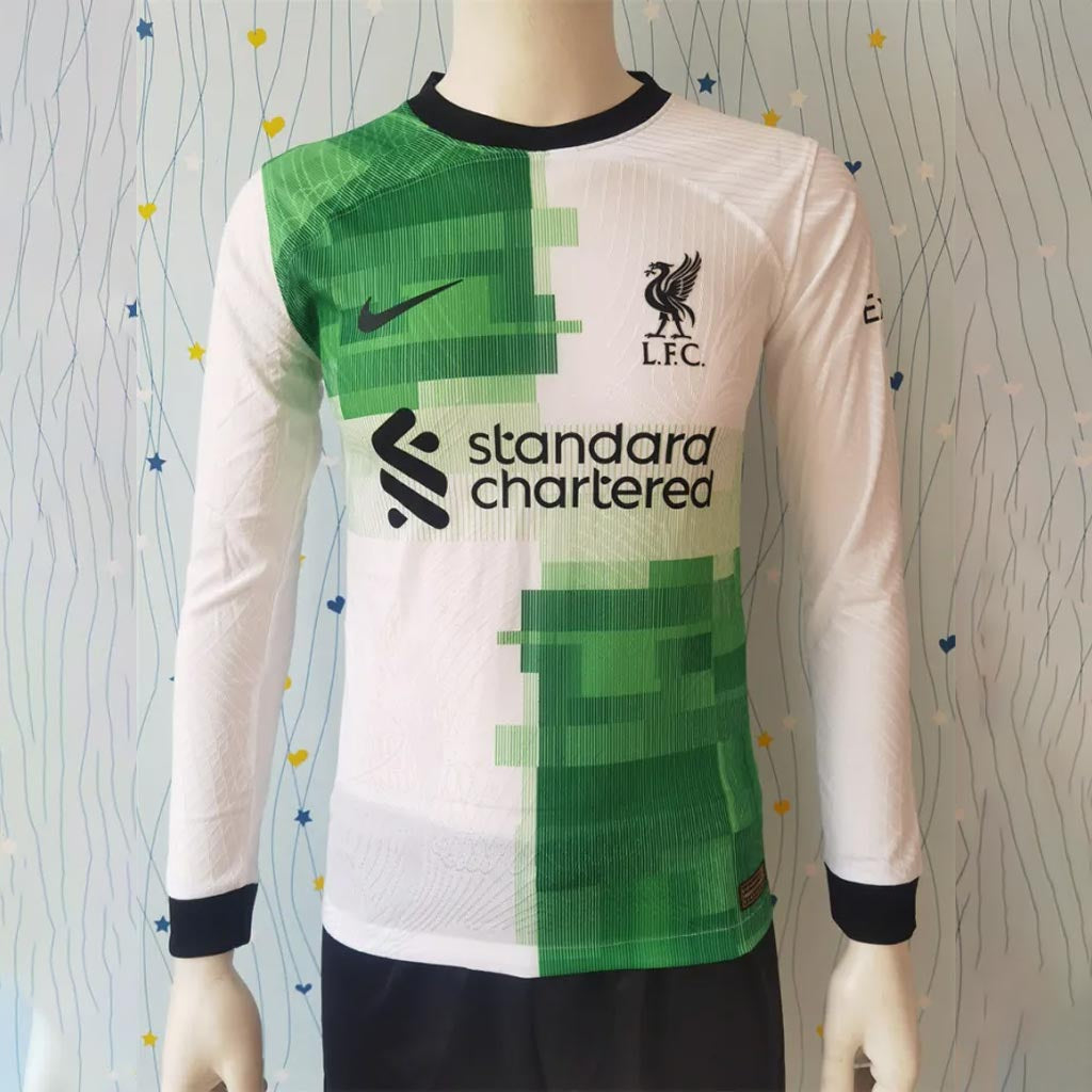 Liverpool 2023/24 Long Sleeve Away Jersey Shirt Kit