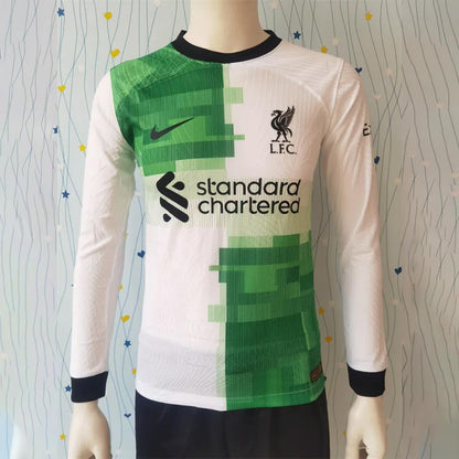 Liverpool 2023/24 Long Sleeve Away Jersey Shirt Kit