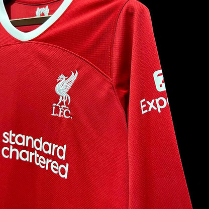 Liverpool 2023/24 Long Sleeve Home Jersey Shirt