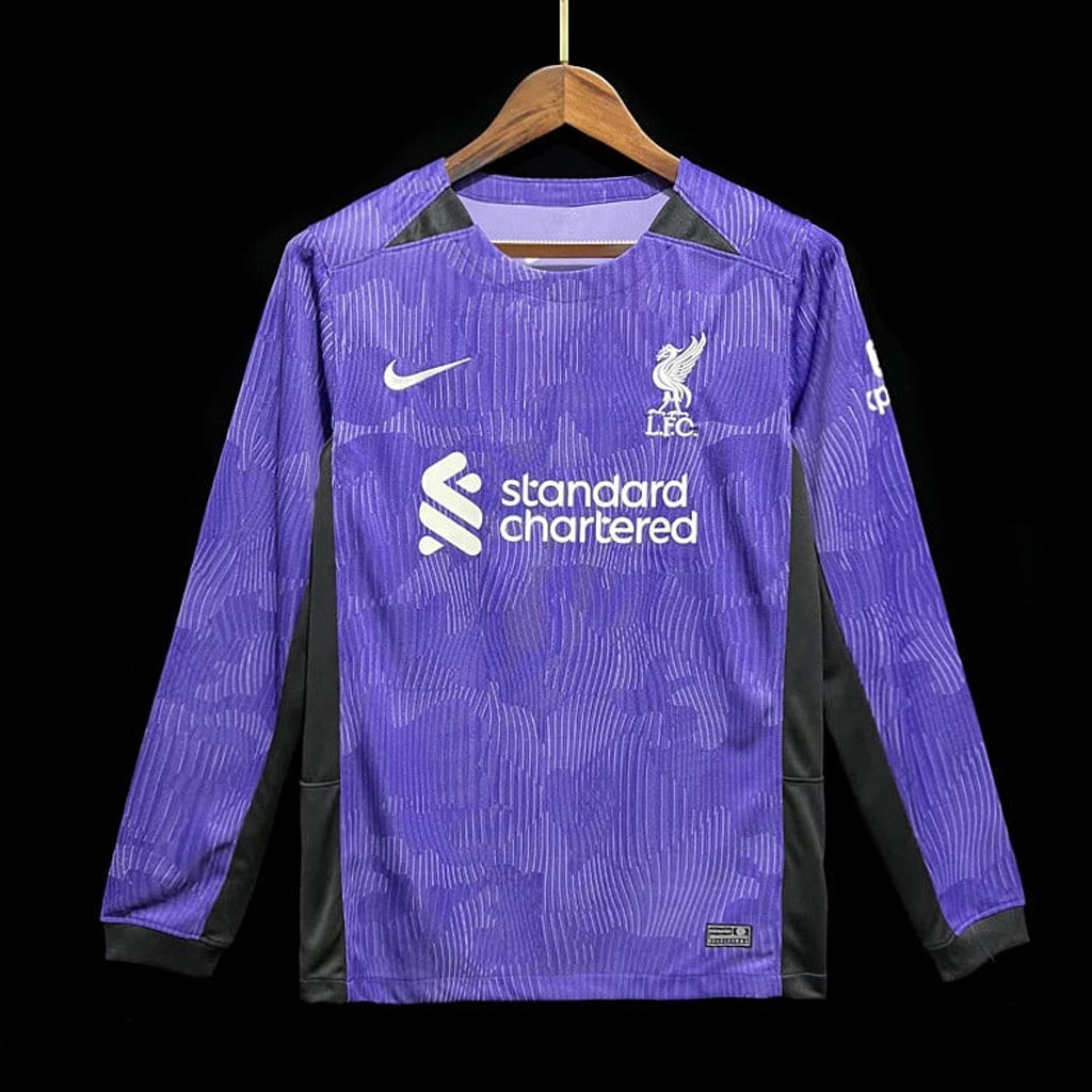 Liverpool 2023/24 Long Sleeve Third Jersey Shirt Kit
