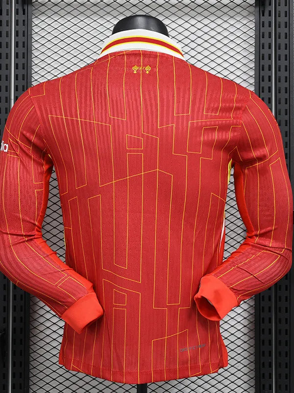 Liverpool 2024/25 Long Sleeve Home Jersey Shirt Player's Edition