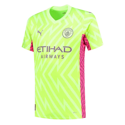 Manchester City 2023/24 Short Sleeve Goalkeeper Jersey Shirt Kit # 3