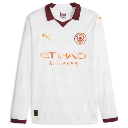 Manchester City 2023/24 Long Sleeve Away Jersey Shirt