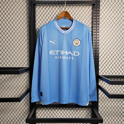 Manchester City 2023/24 Long Sleeve Home Jersey Shirt