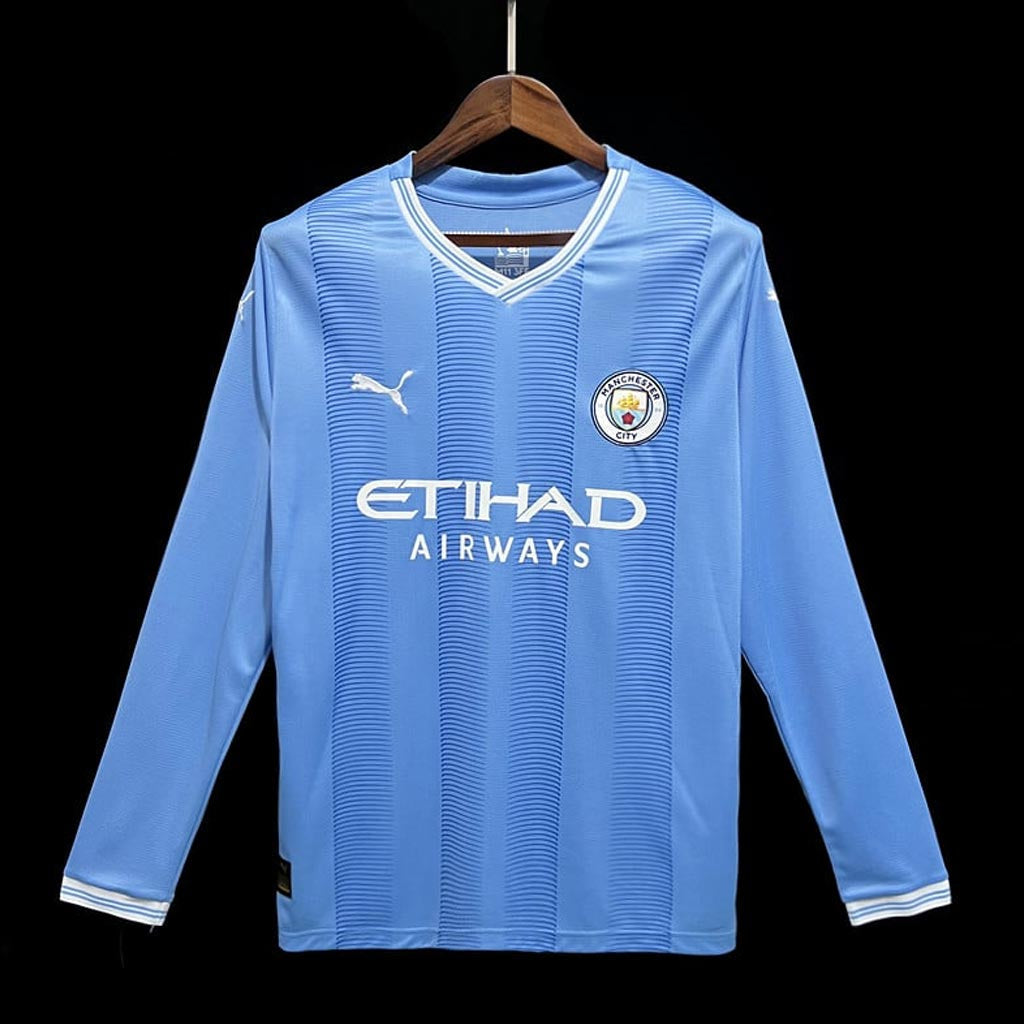 Manchester City 2023/24 Long Sleeve Home Jersey Shirt