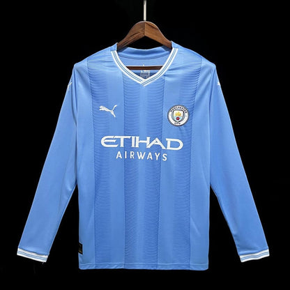 Manchester City 2023/24 Long Sleeve Home Jersey Shirt