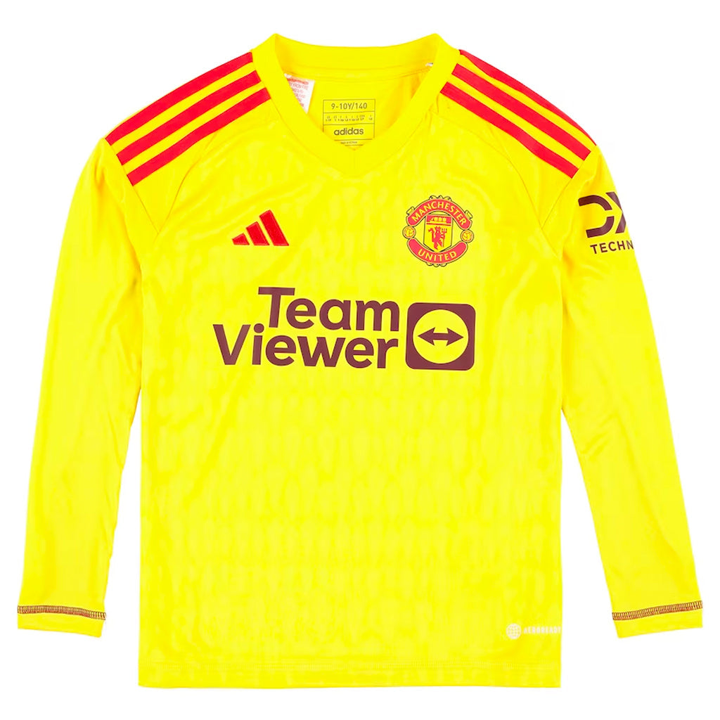 Manchester United 2023/24 Goalkeeper Short Sleeve Jersey Shirt Kit # 2