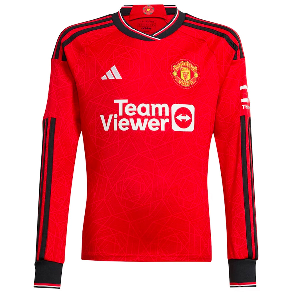 Manchester United 2023/24 Long Sleeve Home Jersey Shirt