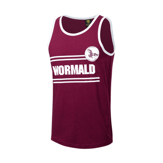 Manly Warringah Sea Eagles 1980's Retro Training Singlet