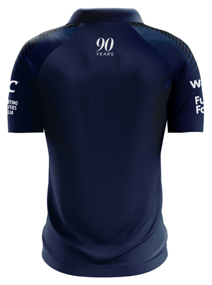 Canterbury Bankstown Bulldogs 2025 Navy Blue Media Polo Shirt
