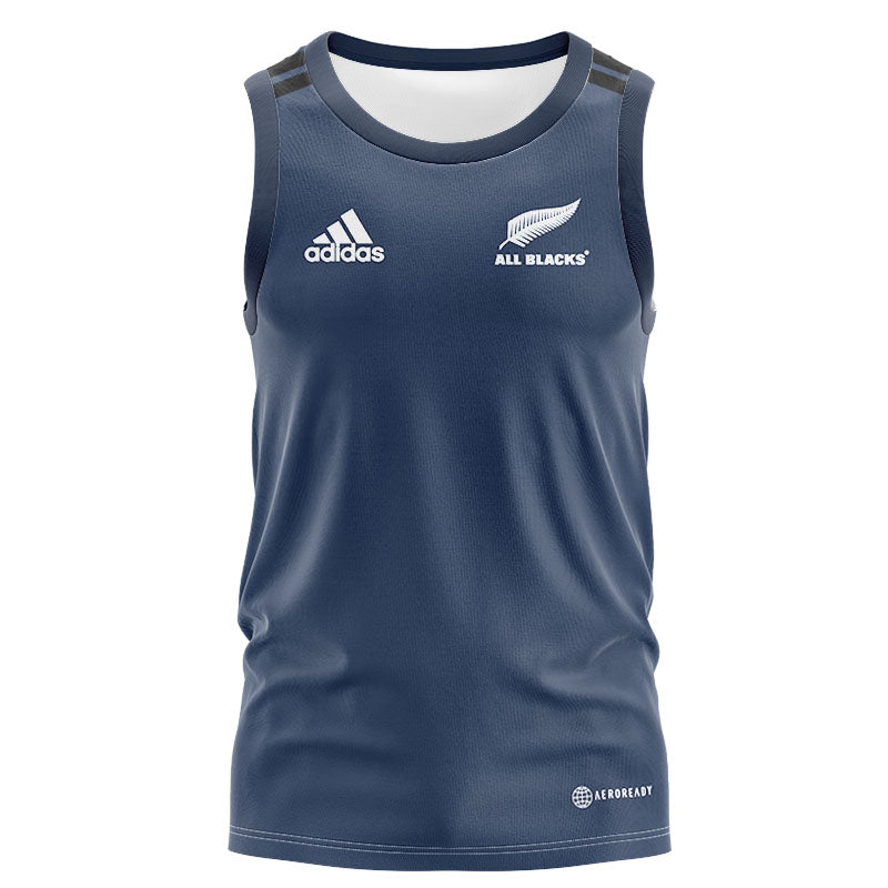 New Zealand All Blacks Rugby 2022 Grey Training Singlet