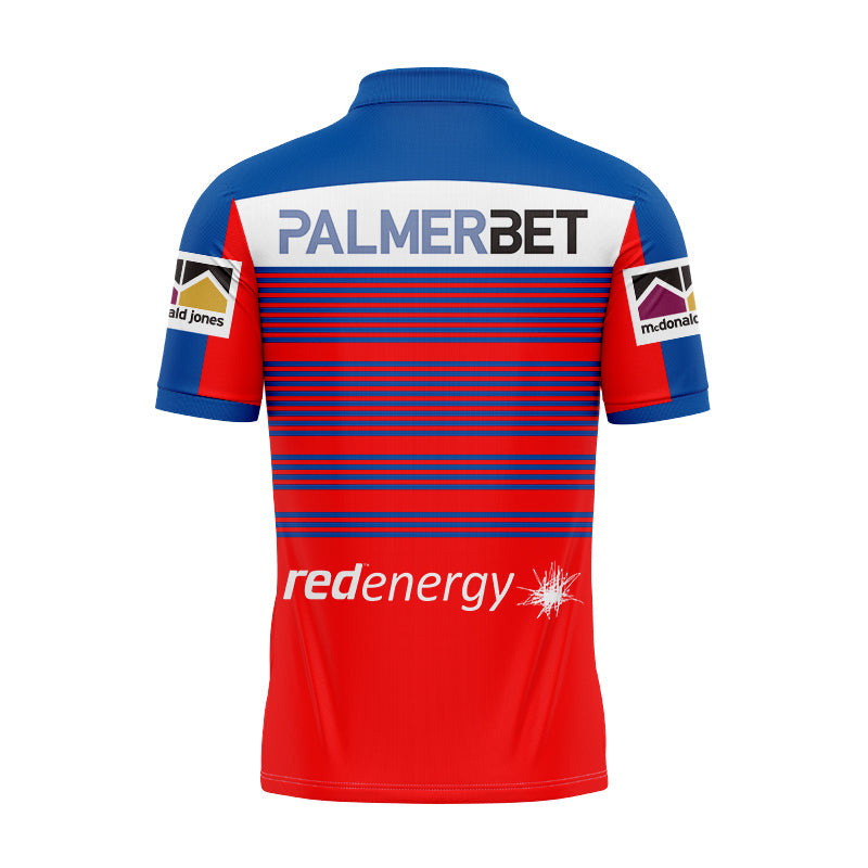 Newcastle Knights 2024 Red Training Polo Shirt