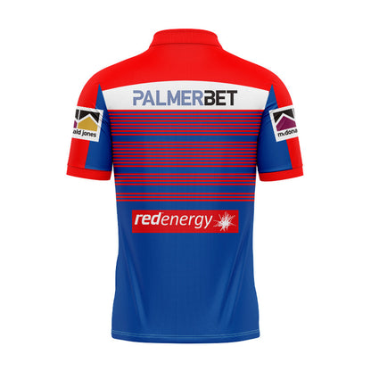 Newcastle Knights 2024 Blue Training Polo Shirt