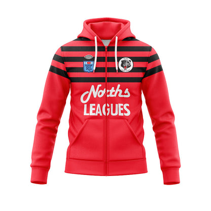 North Sydney Bears 1991 Retro Hoodie with Zipper