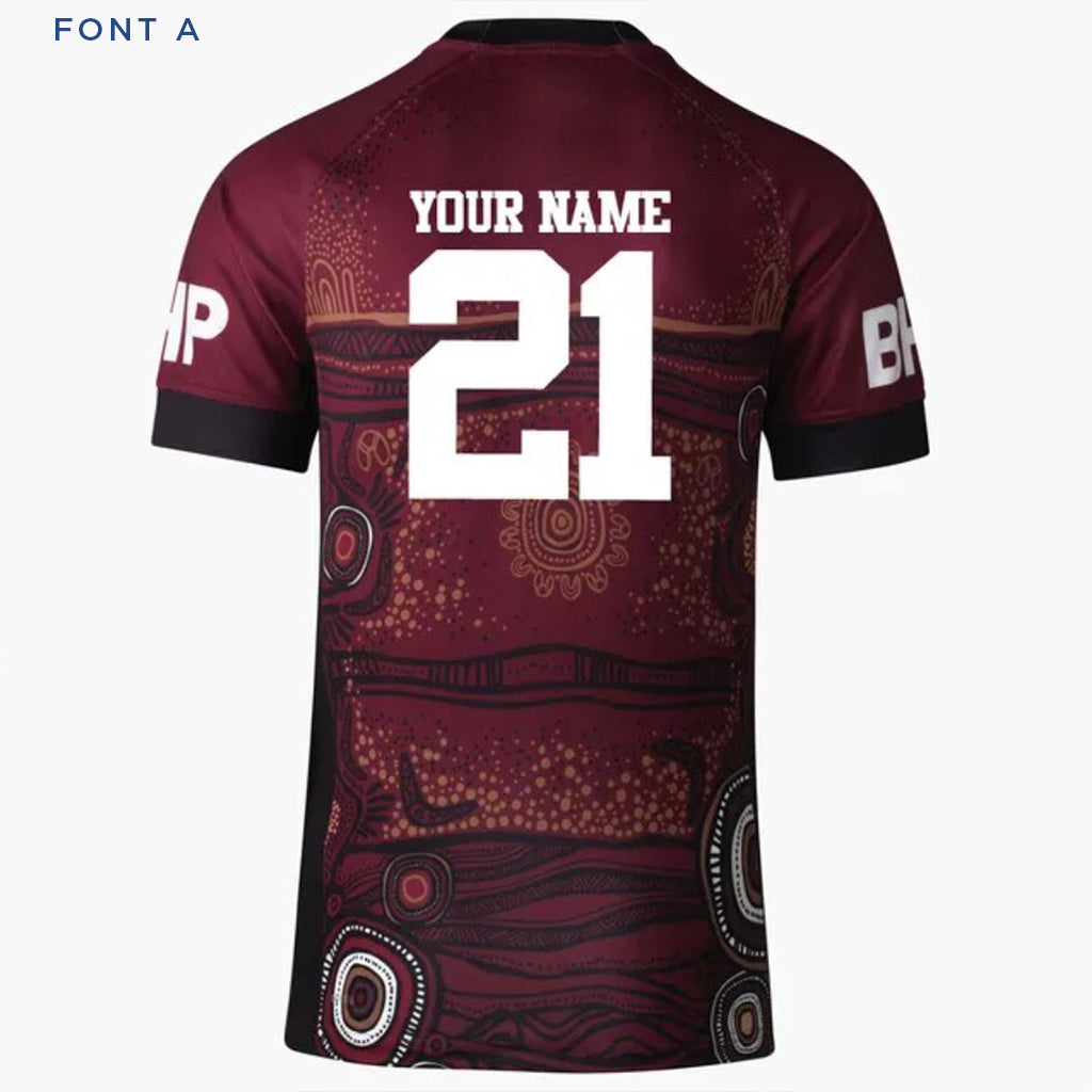 Queensland Maroons 2021 State Of Origin Indigenous Jersey