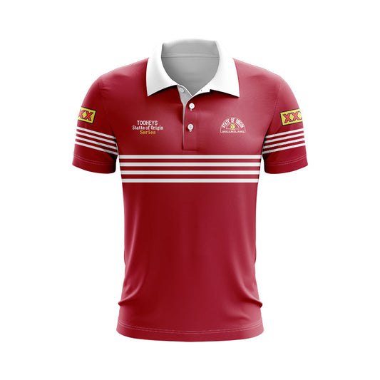 Queensland Maroons 1991 State Of Origin Retro Polo Shirt