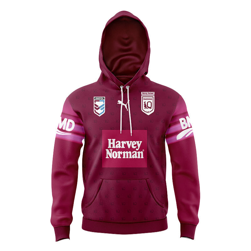 Queensland Maroons 2023 State Of Origin Harvey Norman Kids Hoodie