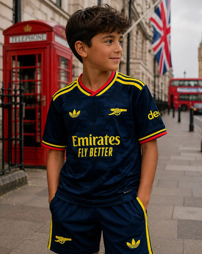 Arsenal Gunners 2026/27 Kid's Away Jersey and Shorts Kit