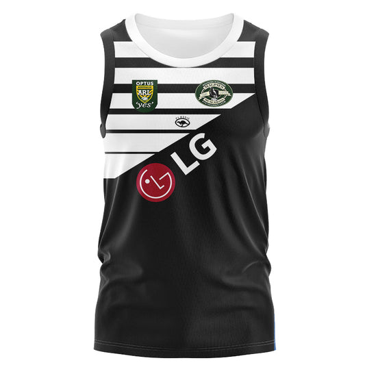 Western Suburbs Magpies 1997 Retro Home Singlet