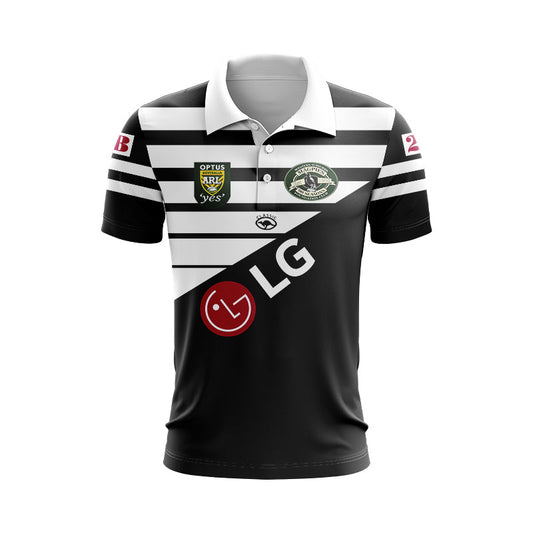 Western Suburbs Magpies 1997 Retro Home Polo Shirt