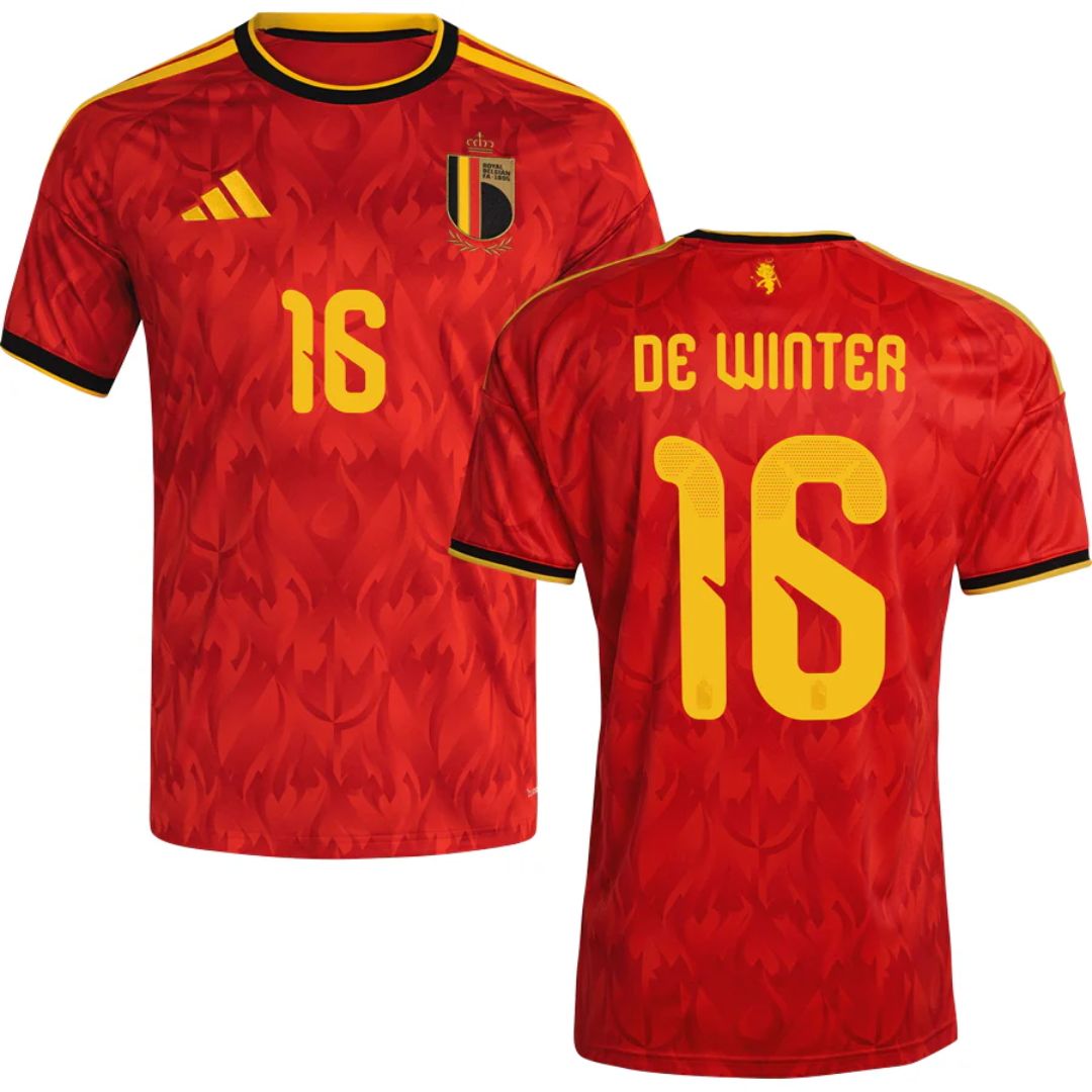 Belgium 2026 World Cup De Winter #16 Home Jersey Shirt