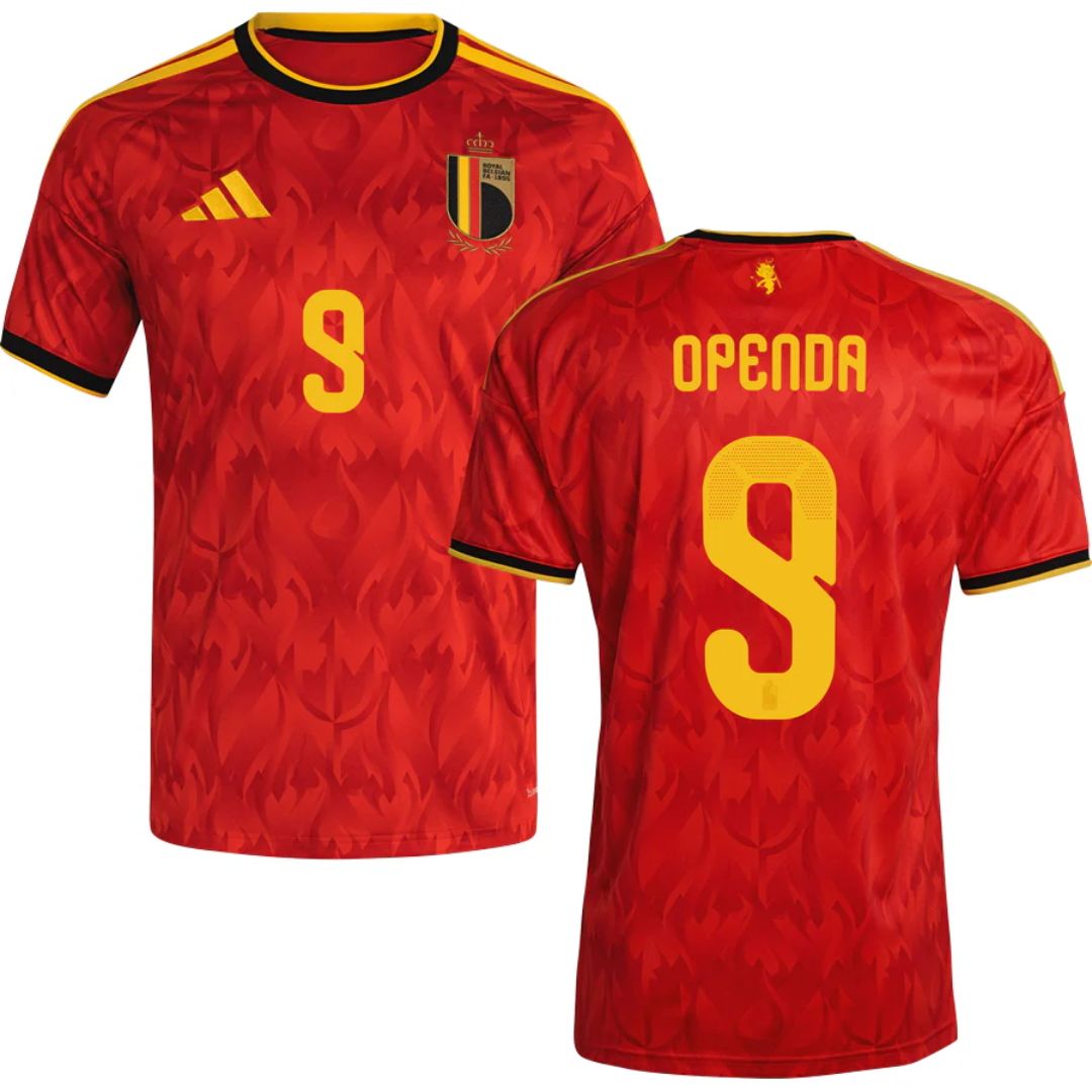 Belgium 2026 World Cup Openda #9 Home Jersey Shirt