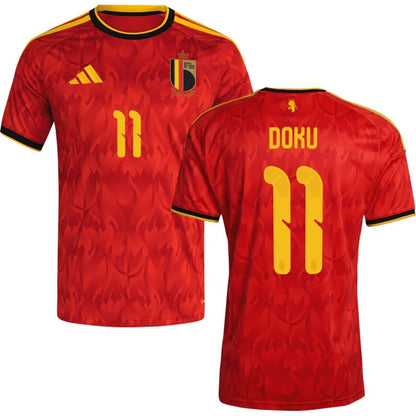 Belgium 2026 World Cup Doku #11 Home Jersey Shirt