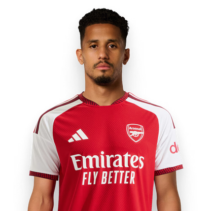 Arsenal Gunners 2026/27 Saliba #2 Home Jersey Shirt