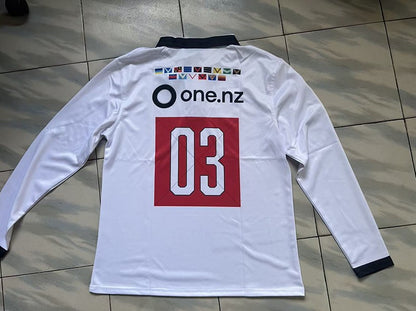New Zealand Warriors 2026 Long Sleeve 03 Fauxback Jersey