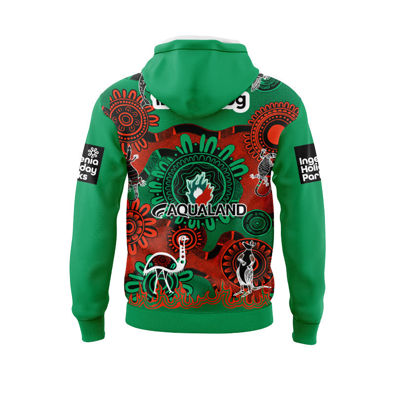 South Sydney Rabbitohs 2025 Indigenous Hoodie with Zipper