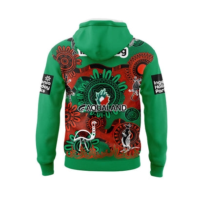 South Sydney Rabbitohs 2025 Indigenous Hoodie with Zipper