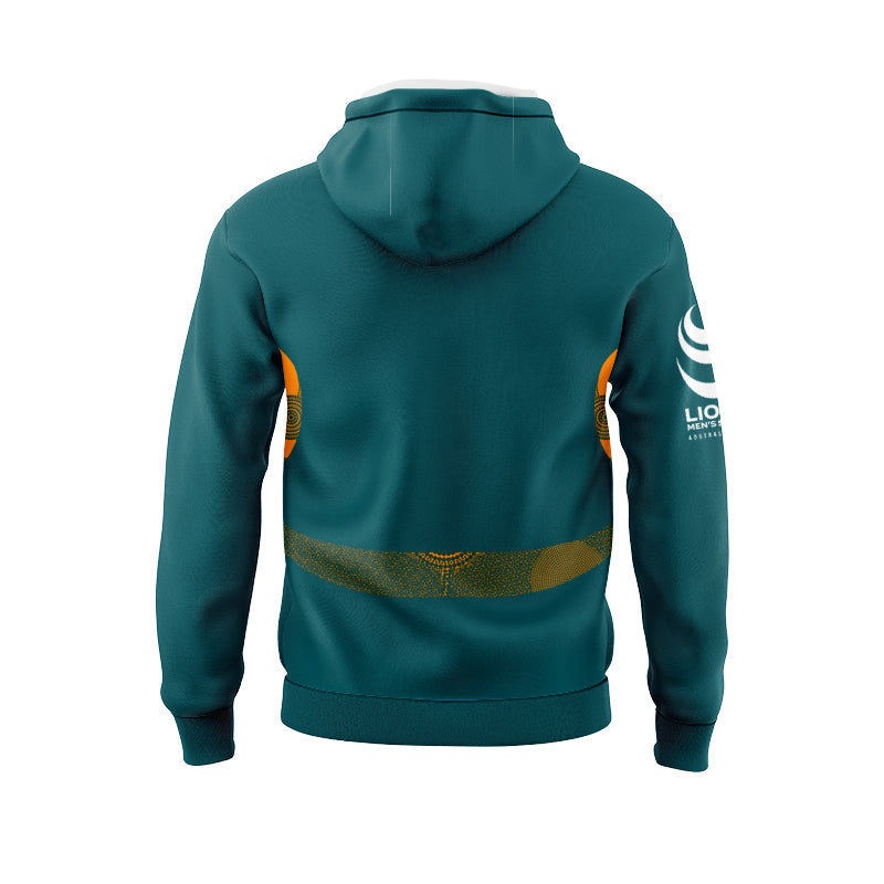 Australian Wallabies 2025 Lions Tour Warm Up Hoodie with Zipper