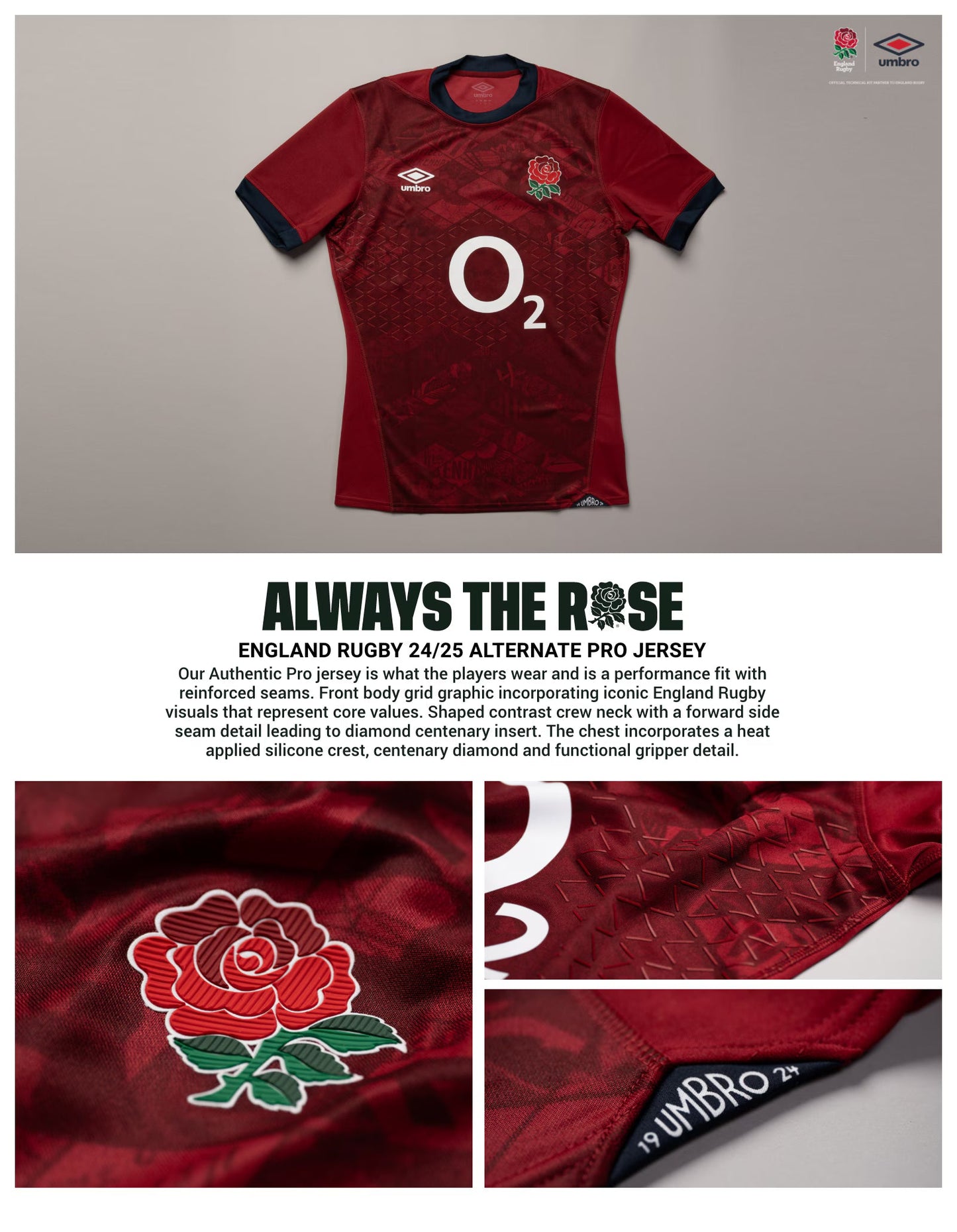England 2025/26 Rugby Alternate Pro Jersey