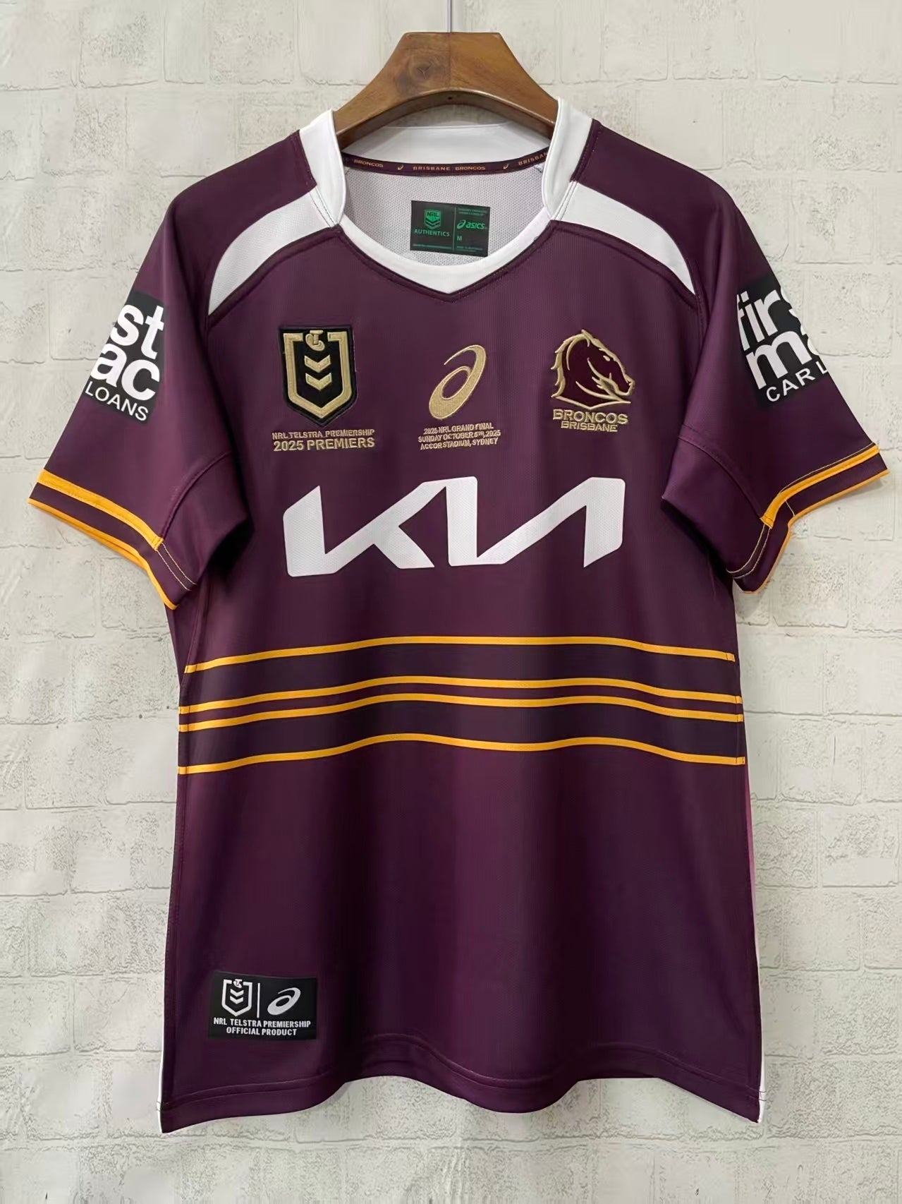 Brisbane Broncos 2025 Premiers Home Jersey