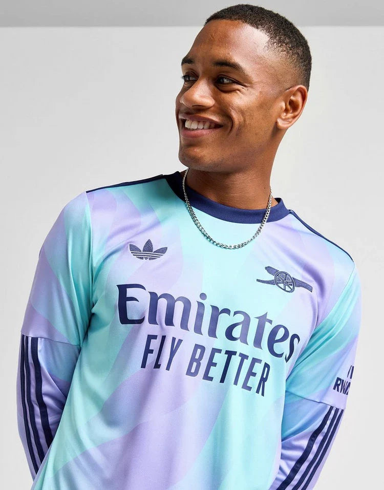 Arsenal Gunners 2024/25 Ødegaard #8 Long Sleeve 3rd Jersey Shirt