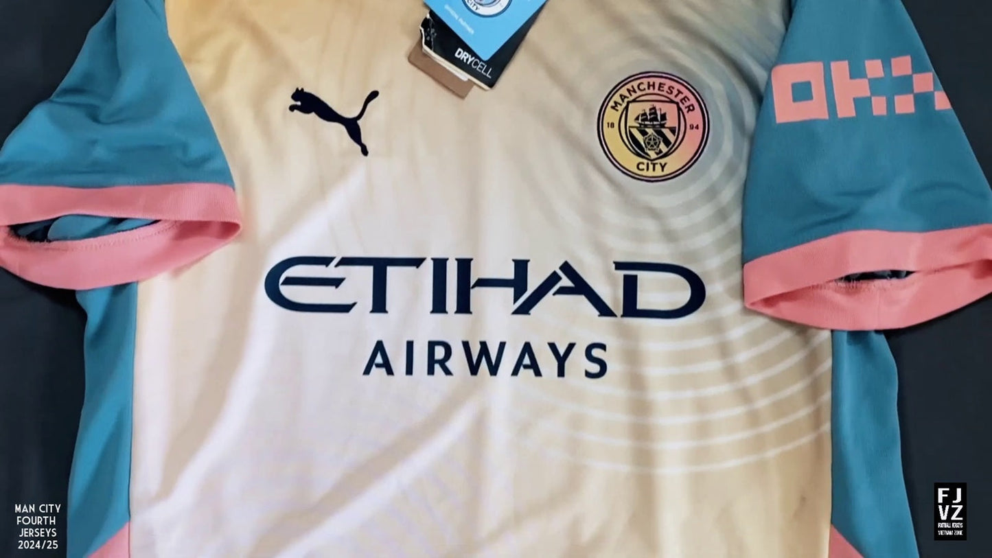 Manchester City 2024/25 Fourth Jersey Shirt designed by Noel Gallagher