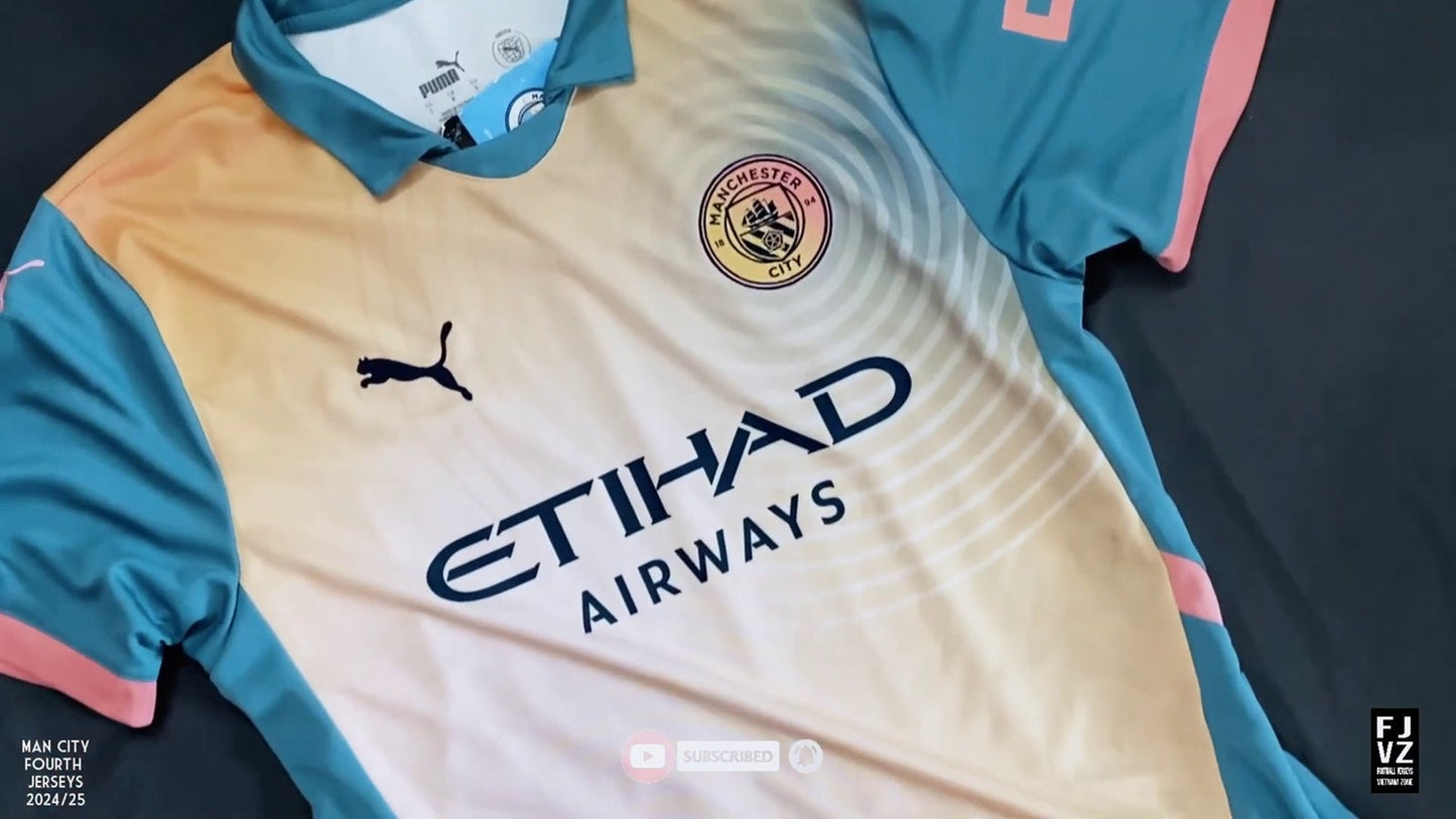 Manchester City 2024/25 Fourth Jersey Shirt designed by Noel Gallagher