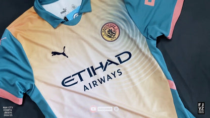 Manchester City 2024/25 Fourth Jersey Shirt designed by Noel Gallagher