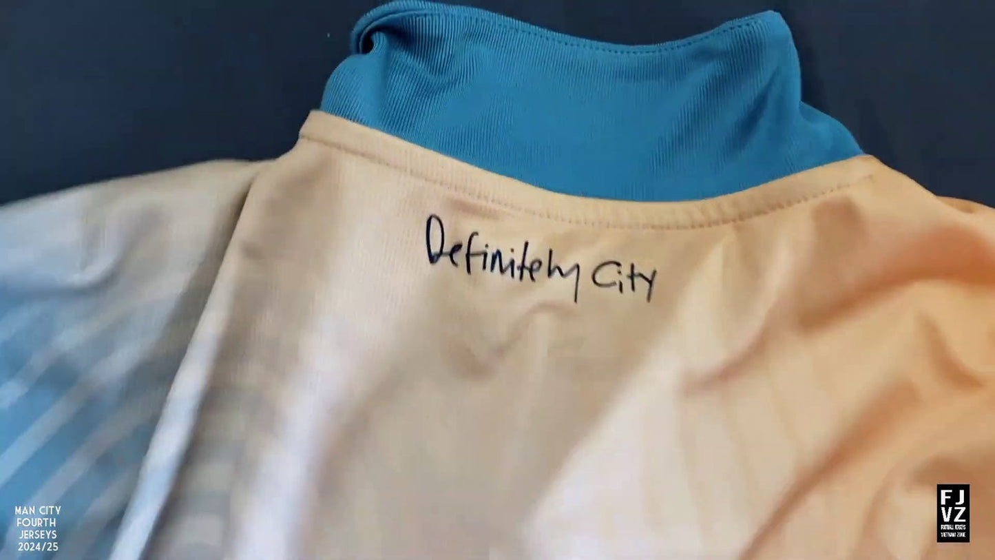 Manchester City 2024/25 Fourth Jersey Shirt designed by Noel Gallagher