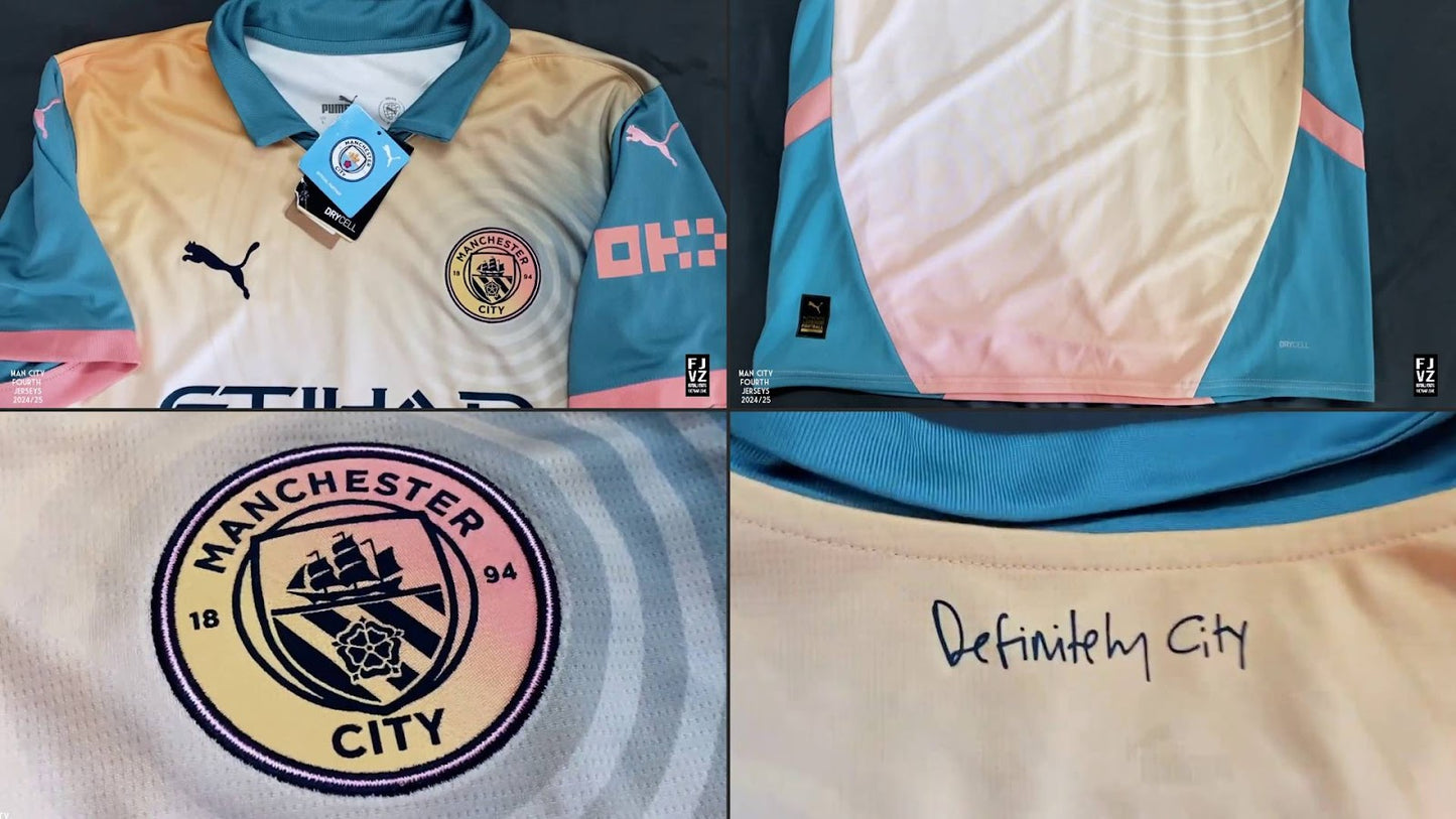 Manchester City 2024/25 Fourth Jersey Shirt designed by Noel Gallagher