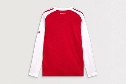 Arsenal Gunners 2025/26 Player's Edition Long Sleeve Home Jersey Shirt