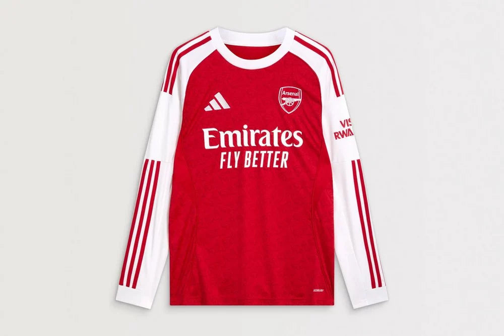 Arsenal Gunners 2025/26 Player's Edition Long Sleeve Home Jersey Shirt