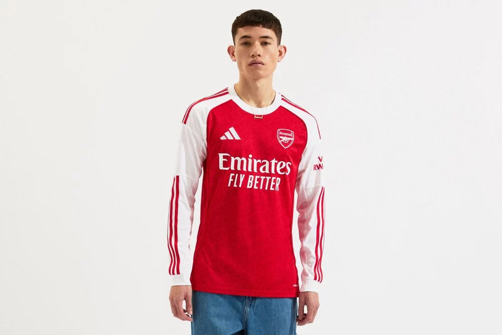 Arsenal Gunners 2025/26 Long Sleeve Home Jersey Shirt